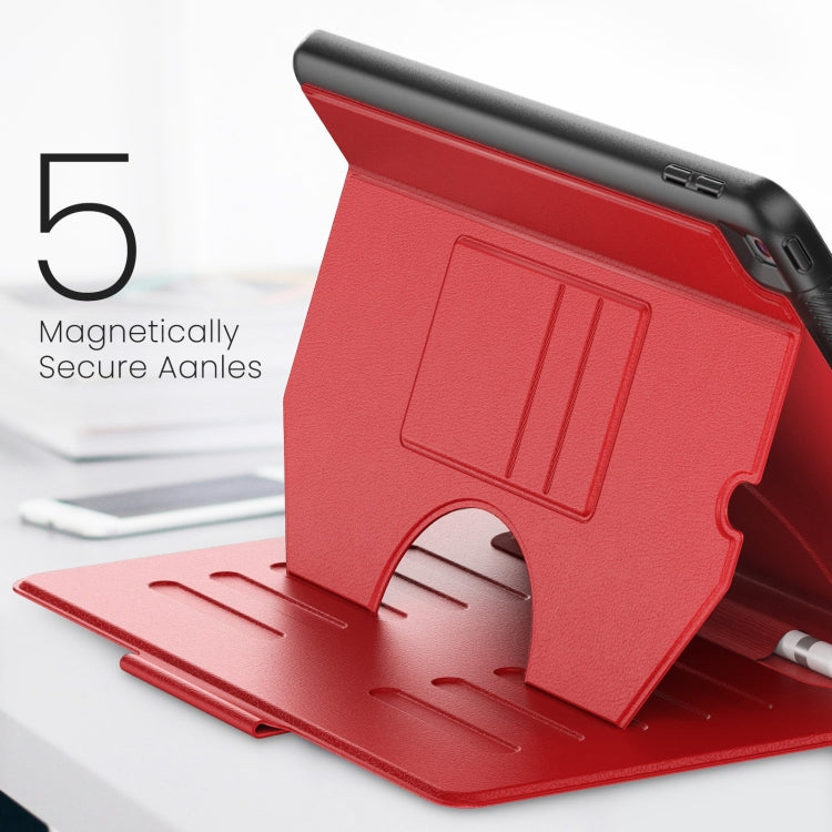 For iPad 10.2 2021 / 2020 / 10.5 Notebook Magnetic Leather Tablet Case(Red) by bashfashion