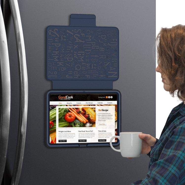 For iPad 2025 / 2022 Notebook Magnetic Leather Tablet Case(Navy Blue) by bashfashion