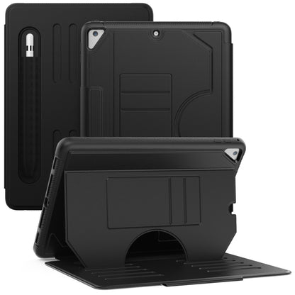 For iPad 9.7 2018 / 2017 / Air Notebook Magnetic Leather Tablet Case(Black) by bashfashion