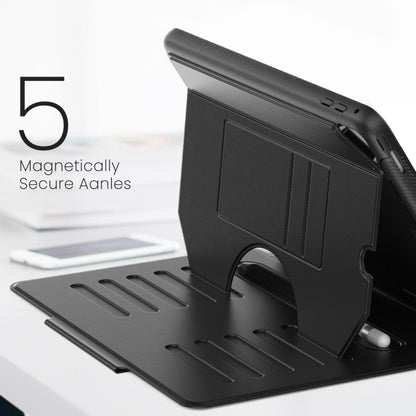 For iPad 9.7 2018 / 2017 / Air Notebook Magnetic Leather Tablet Case(Black) by bashfashion