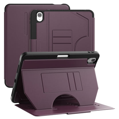 For iPad Air 11 2025 / 2024 Notebook Magnetic Leather Tablet Case(Purple) by bashfashion