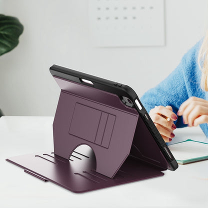 For iPad Air 11 2025 / 2024 Notebook Magnetic Leather Tablet Case(Purple) by bashfashion