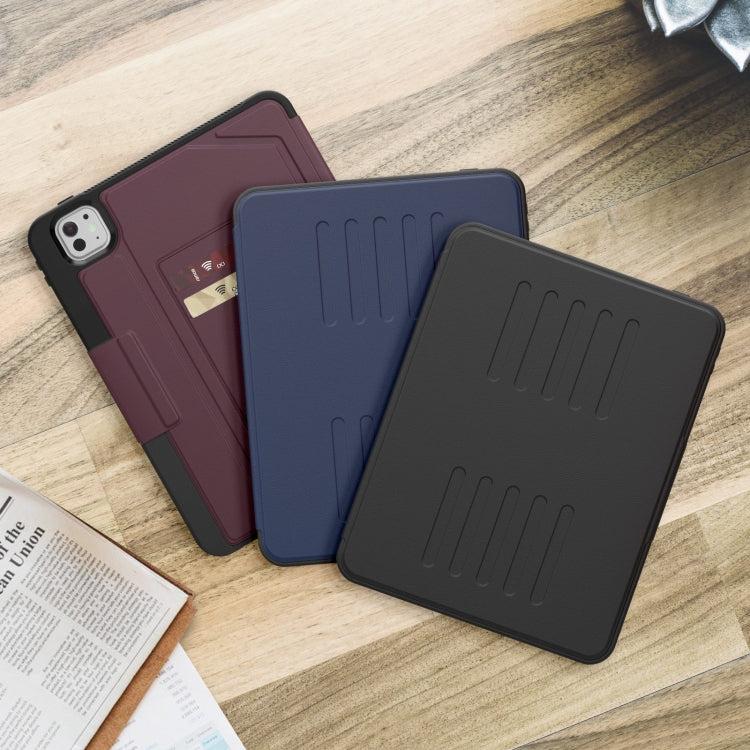 For iPad Pro 11 2025 / 2024 Notebook Magnetic Leather Tablet Case(Black) by bashfashion