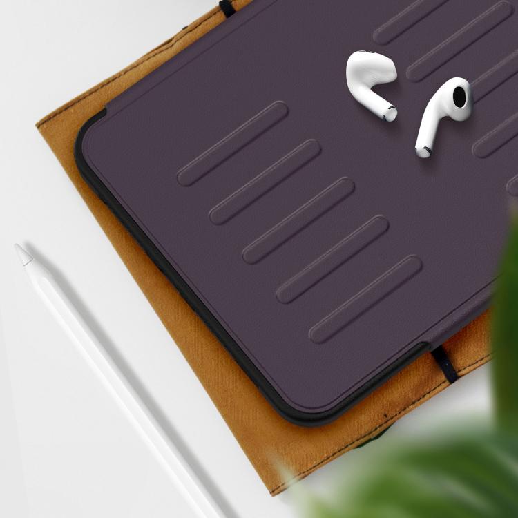 For iPad mini 2024 / mini 6 Notebook Magnetic Leather Tablet Case(Purple) by bashfashion