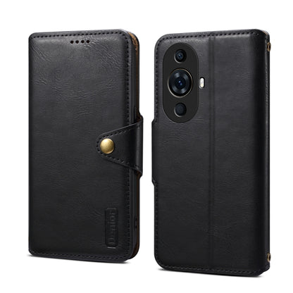 For Huawei nova 11 Pro Denior Cowhide Texture Wallet Style Leather Phone Case(Black) by Denior