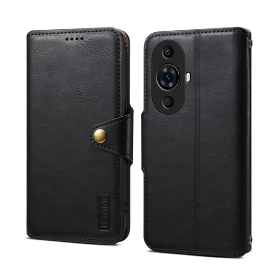 For Huawei nova 11 Pro Denior Cowhide Texture Wallet Style Leather Phone Case(Black) by Denior