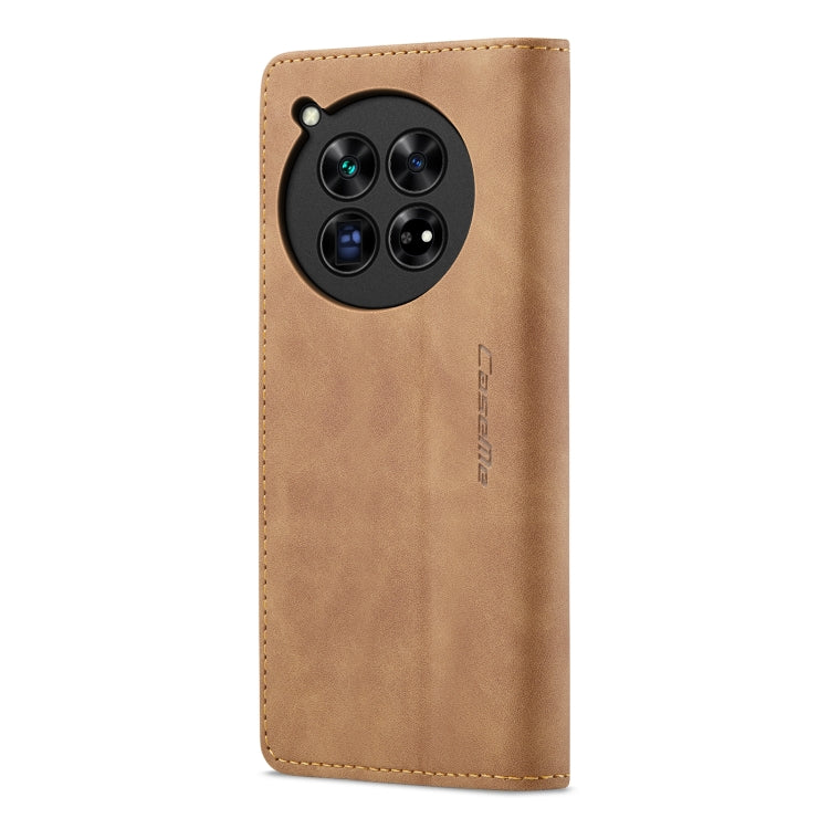 For OnePlus 12 CaseMe 013 Multifunctional Horizontal Flip Leather Phone Case(Brown) by CaseMe