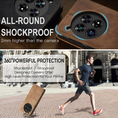 For OnePlus 12 CaseMe 013 Multifunctional Horizontal Flip Leather Phone Case(Brown) by CaseMe