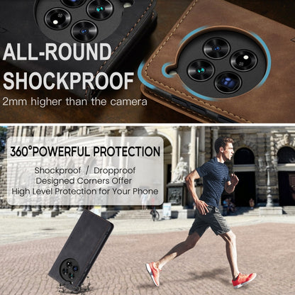 For OnePlus 12 CaseMe 013 Multifunctional Horizontal Flip Leather Phone Case(Black) by CaseMe