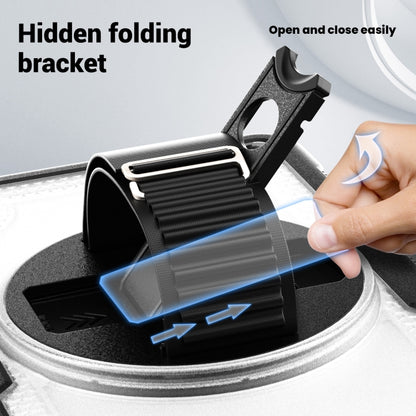 For Samsung Galaxy Tab A11 / A9 Honeycomb Hand Grip Turntable Stand Tablet Case(Transparent) by bashfashion