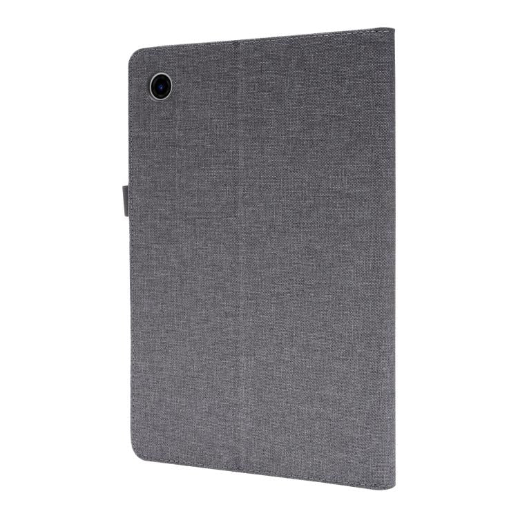 For Lenovo ZhaoYang K10C 2025 Fabric Texture Horizontal Flip Leather Tablet Case(Grey) by bashfashion
