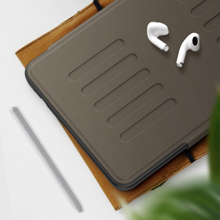 For Samsung Galaxy Tab A11 / A9 Notebook Magnetic Leather Tablet Case(Brown) by bashfashion