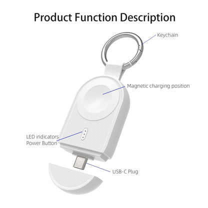 For Apple Watch / AirPods Series U20A Portable Magnetic Wireless Charger(Black) by bashfashion