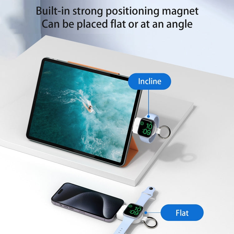 For Apple Watch / AirPods Series U20A Portable Magnetic Wireless Charger(White) by bashfashion