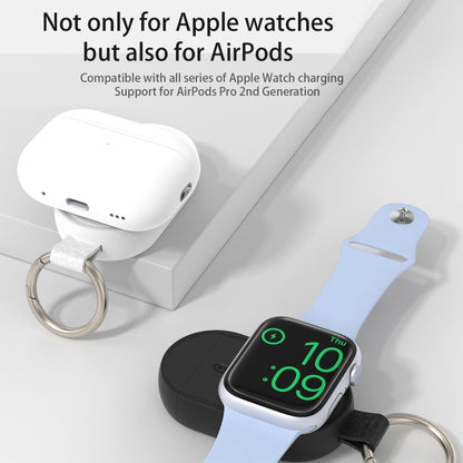 For Apple Watch / AirPods Series U20A Portable Magnetic Wireless Charger(Black) by bashfashion