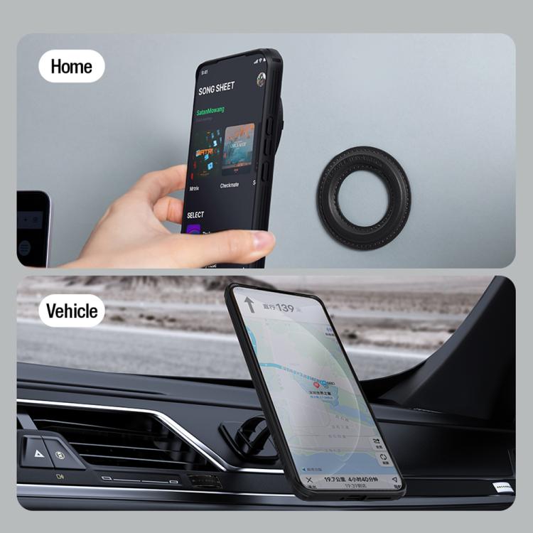 For Xiaomi 15 Ultra NILLKIN Black Mirror Prop CD Texture Mirror Precise Hole MagSafe Magnetic Phone Case(Black) by NILLKIN