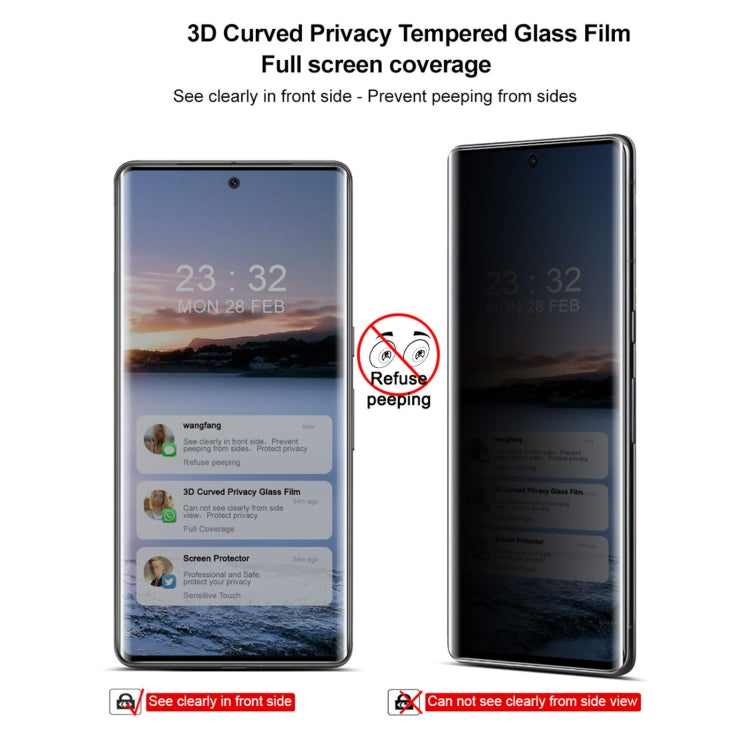 For Google Pixel 7 Pro imak 3D Curved HD Full Screen Anti-spy Tempered Glass Protective Film by imak