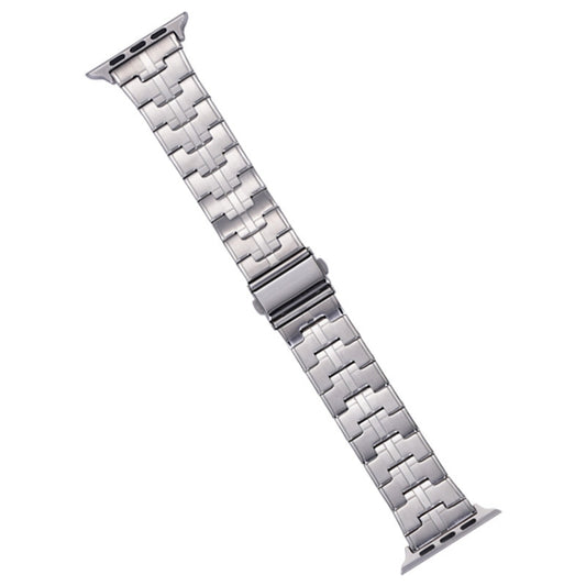 For Apple Watch Ultra 2 49mm Stainless Steel Watch Band(Silver) by bashfashion