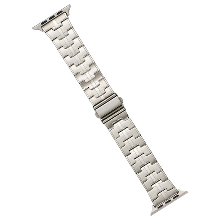 For Apple Watch 42mm Stainless Steel Watch Band(Starlight) by bashfashion