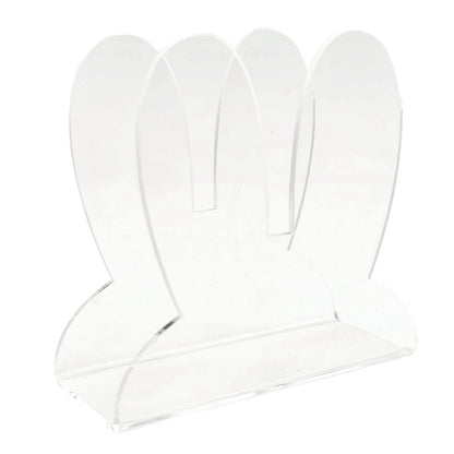 Acrylic Easter Bunny Ears Shape Napkin Storage Rack by bashfashion
