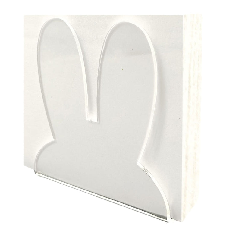 Acrylic Easter Bunny Ears Shape Napkin Storage Rack by bashfashion