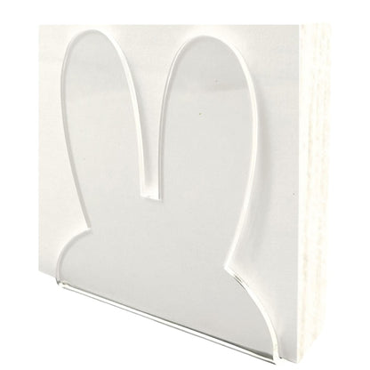 Acrylic Easter Bunny Ears Shape Napkin Storage Rack by bashfashion