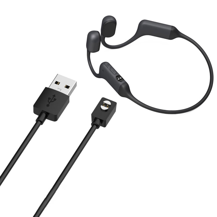 For Xiaomi Haylou PurFree BC01 Bone Conduction Earphone Magnetic Charging Cable, Length: 1m(Black) by bashfashion