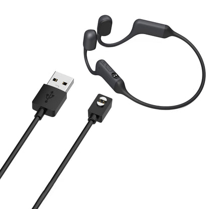 For Xiaomi Haylou PurFree BC01 Bone Conduction Earphone Magnetic Charging Cable, Length: 1m(Black) by bashfashion