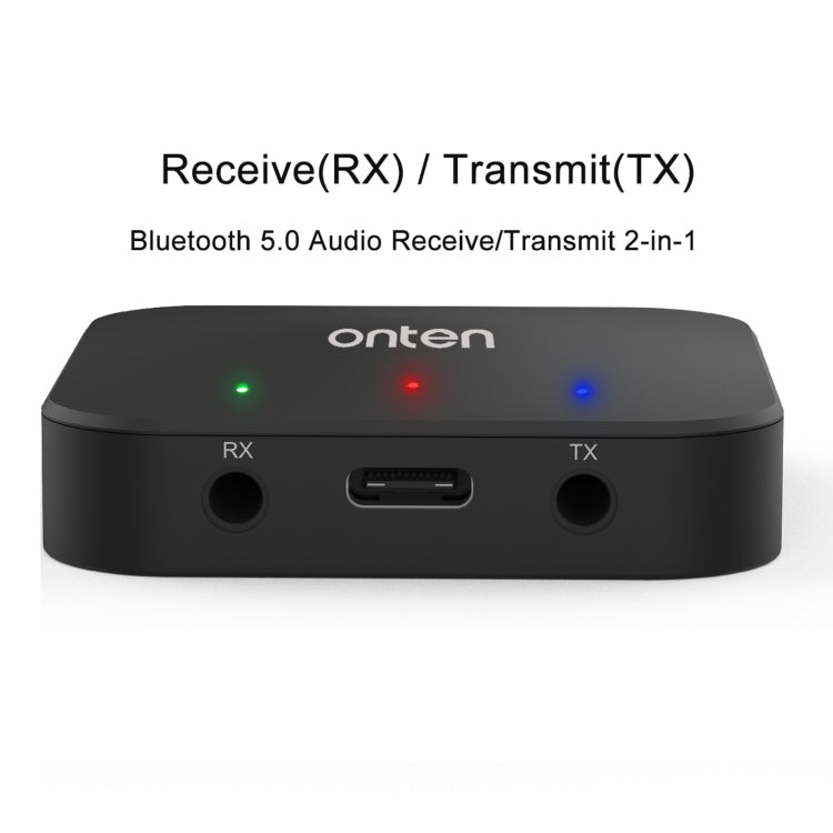 ONTEN OTN-BT102 2 in 1 Wireless Bluetooth Audio Receiving / Transmit Adapter by Onten