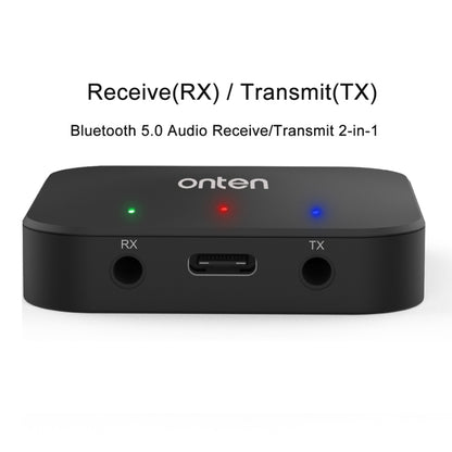 ONTEN OTN-BT102 2 in 1 Wireless Bluetooth Audio Receiving / Transmit Adapter by Onten