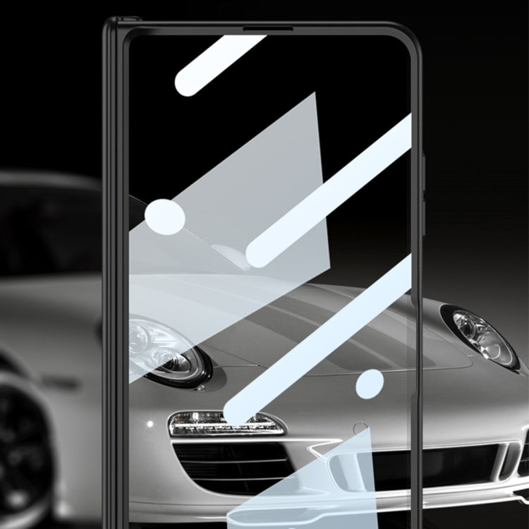 For Honor Magic V2 GKK Integrated Privacy Magnetic Folding Hinge All-inclusive Phone Case(Purple) by GKK