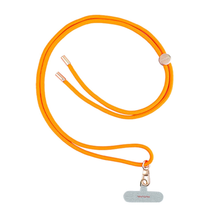mutural Universal Mobile Phone Solid Color Lanyard(Orange) by Mutural