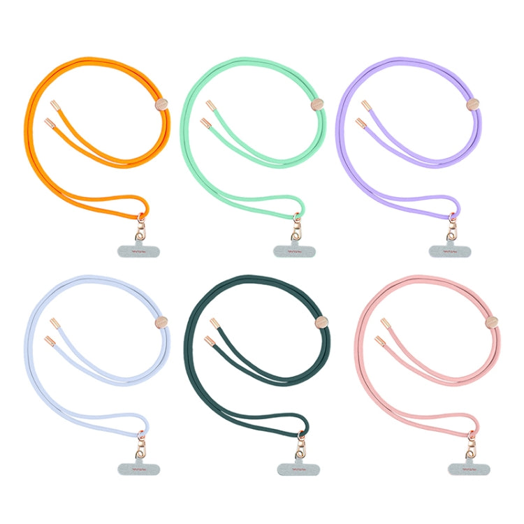 mutural Universal Mobile Phone Solid Color Lanyard(Orange) by Mutural