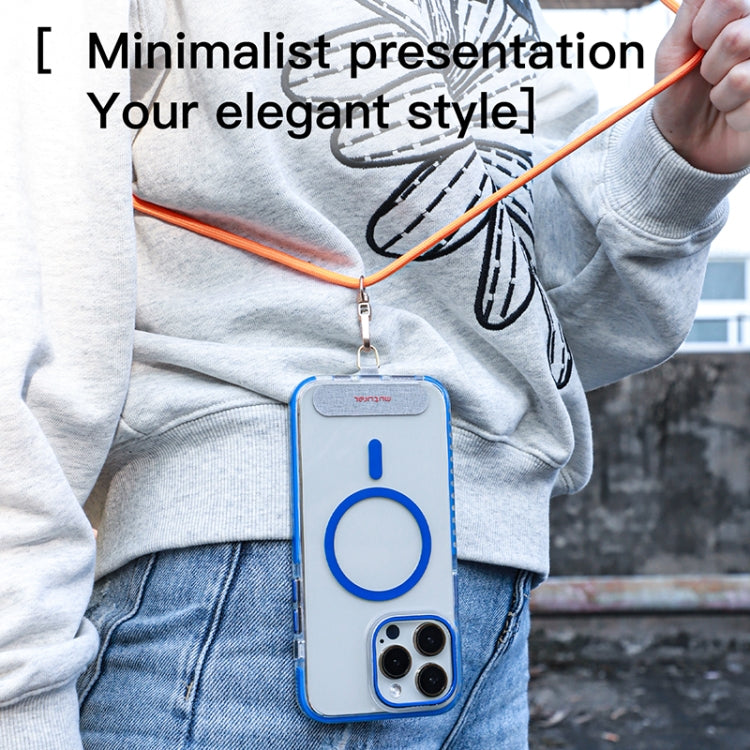 mutural Universal Mobile Phone Solid Color Lanyard(Orange) by Mutural