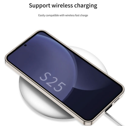 For Samsung Galaxy S25 5G GKK Rotor Bracket Recessed Card Bag Full Coverage Phone Case(Purple) by GKK