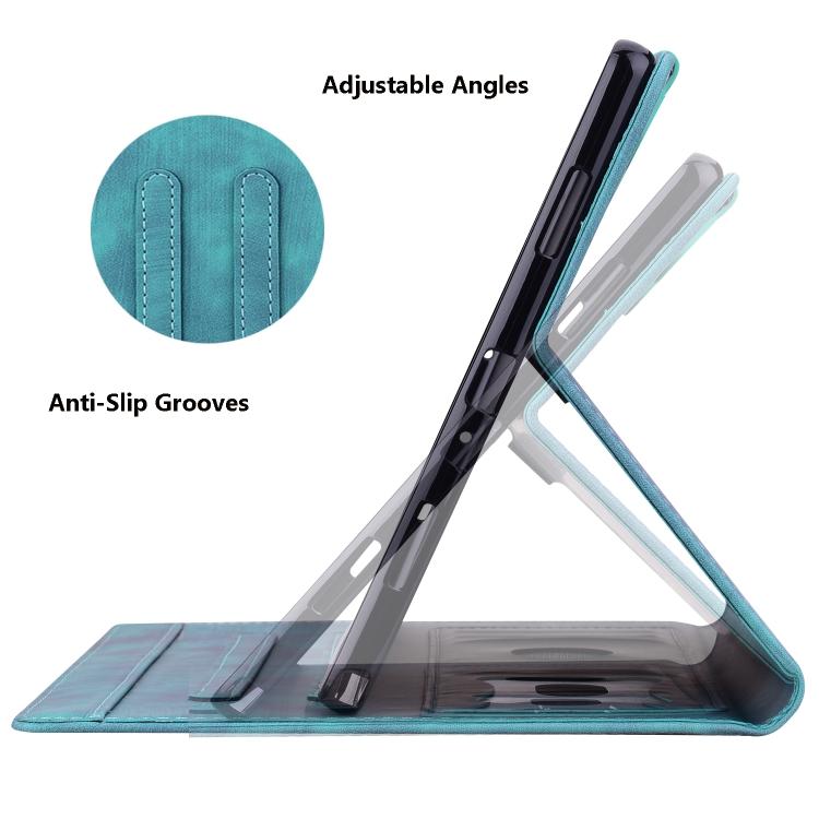 For Honor Pad X9a / X9 Pro Cartoon Sakura Cat Embossed Leather Tablet Case(Green) by bashfashion