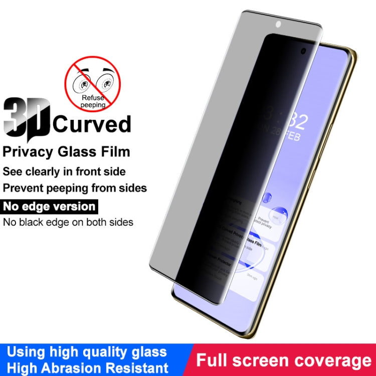 For Realme 12 Pro 5G/12 Pro+ 5G imak No Edge Version 3D Curved Privacy Full Screen Tempered Glass Film by imak