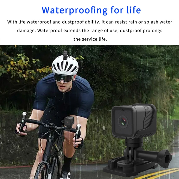 Z03 Mini DV 1080P Waterproof Action Camera with Ring Bracket Supports Infrared Night Vision(Black) by bashfashion