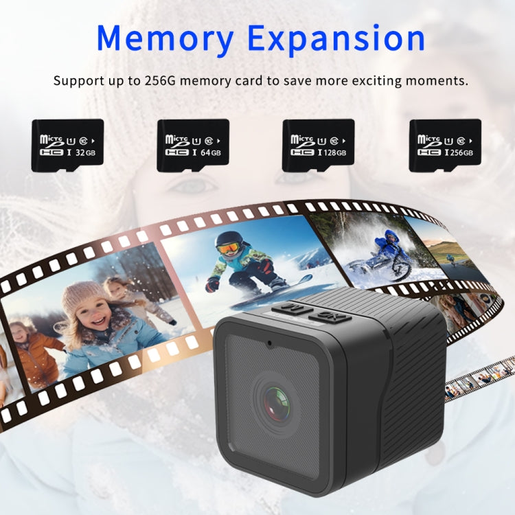 Z03 Mini DV 1080P Waterproof Action Camera with Ring Bracket Supports Infrared Night Vision(Black) by bashfashion