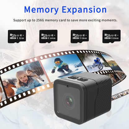 Z03 Mini DV 1080P Waterproof Action Camera with Ring Bracket Supports Infrared Night Vision(Black) by bashfashion