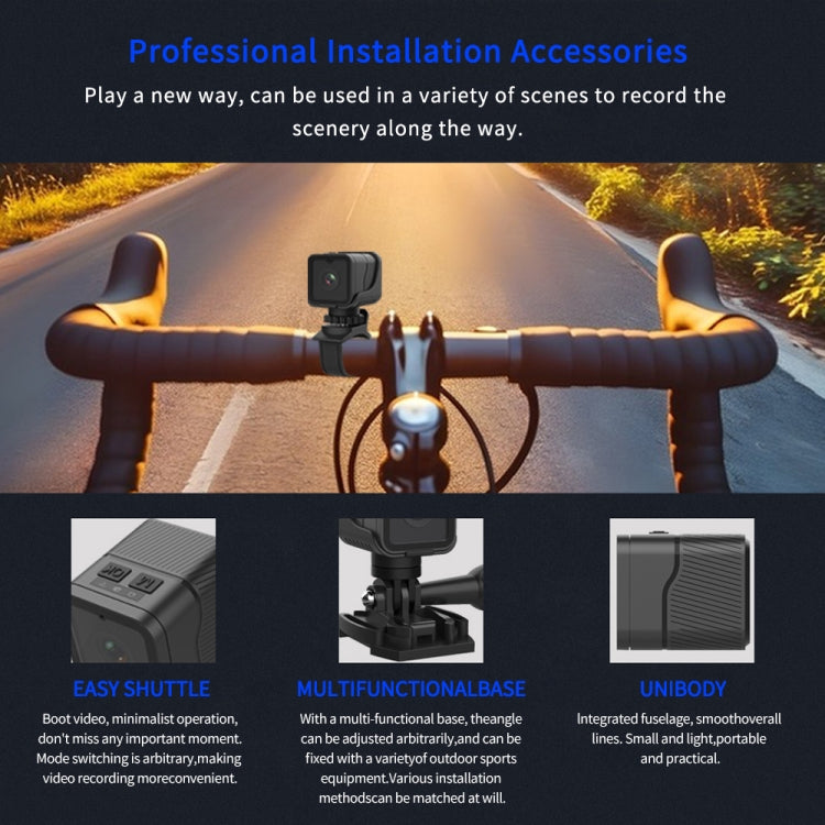 Z03 Mini DV 1080P Waterproof Action Camera with Ring Bracket Supports Infrared Night Vision(Black) by bashfashion