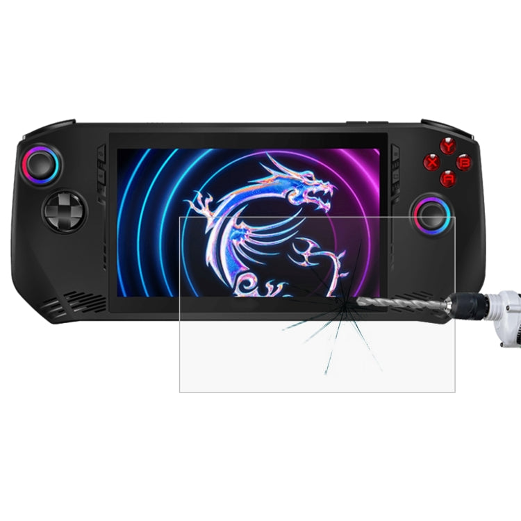 For MSI Claw 7 inch Game Console 9H 0.3mm Explosion-proof Tempered Glass Film by bashfashion