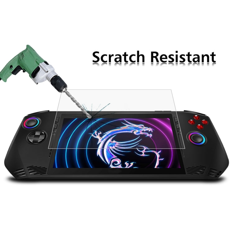For MSI Claw 7 inch Game Console 9H 0.3mm Explosion-proof Tempered Glass Film by bashfashion