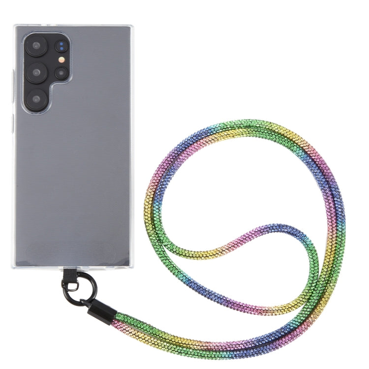 Sparkling Diamond Round Anti-lost Rope Long Lanyard(Colorful) by bashfashion