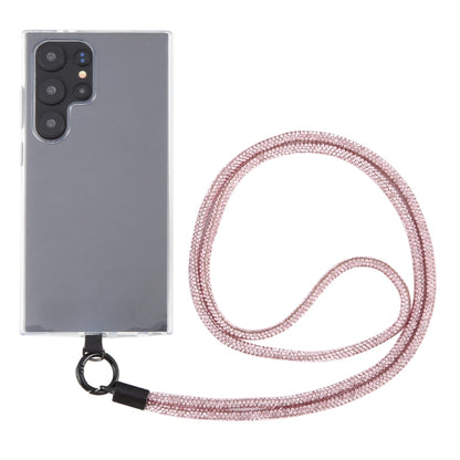 Sparkling Diamond Round Anti-lost Rope Long Lanyard(Rose Gold) by bashfashion