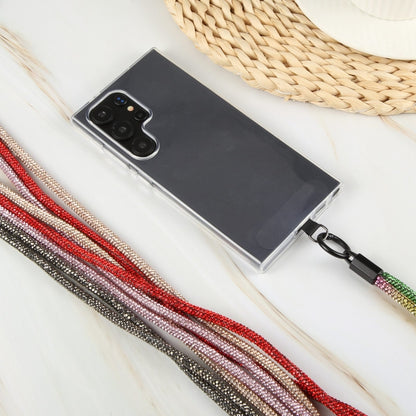 Sparkling Diamond Round Anti-lost Rope Long Lanyard(Black) by bashfashion
