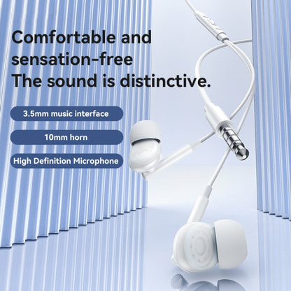 Yesido YH46 Digital Chip 3.5mm Wired Earphone with Microphone(White) by Yesido