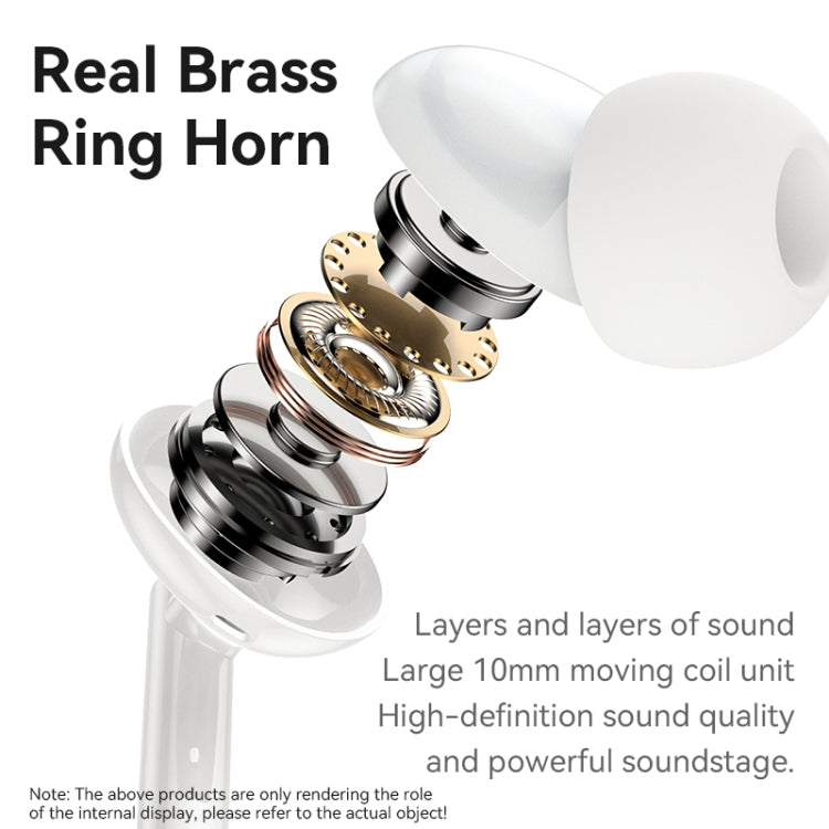 Yesido YH46 Digital Chip 3.5mm Wired Earphone with Microphone(White) by Yesido