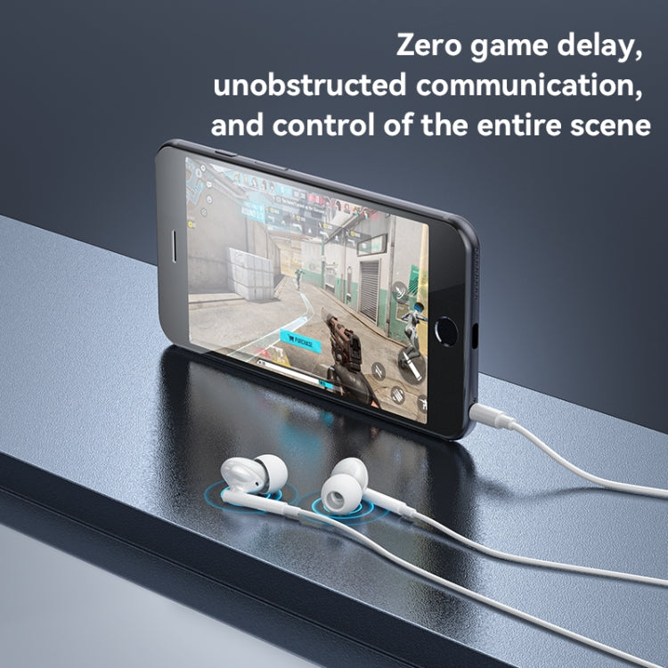 Yesido YH46 Digital Chip 3.5mm Wired Earphone with Microphone(White) by Yesido