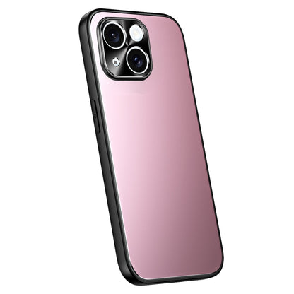 For iPhone 15 R-JUST RJ-61 Electroplating Frosted TPU + PC Phone Case(Pink) by R-JUST